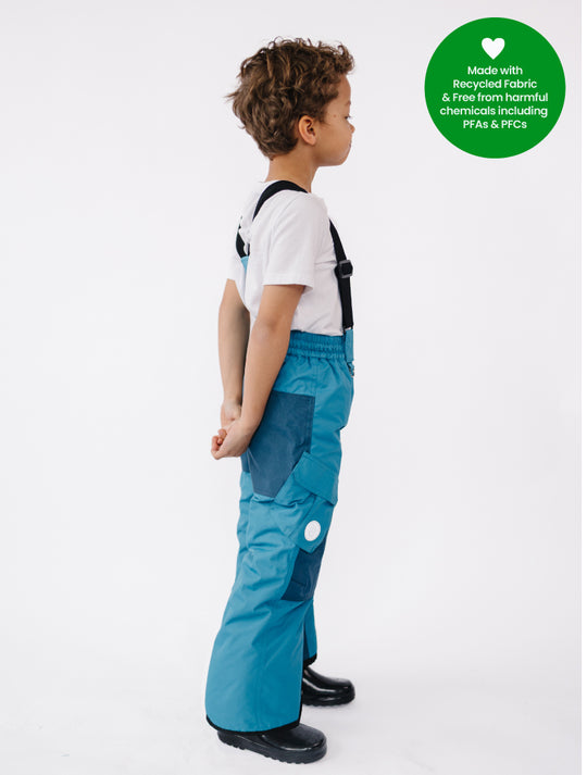 Snowrider Convertible Ski Overalls - Deep Teal
