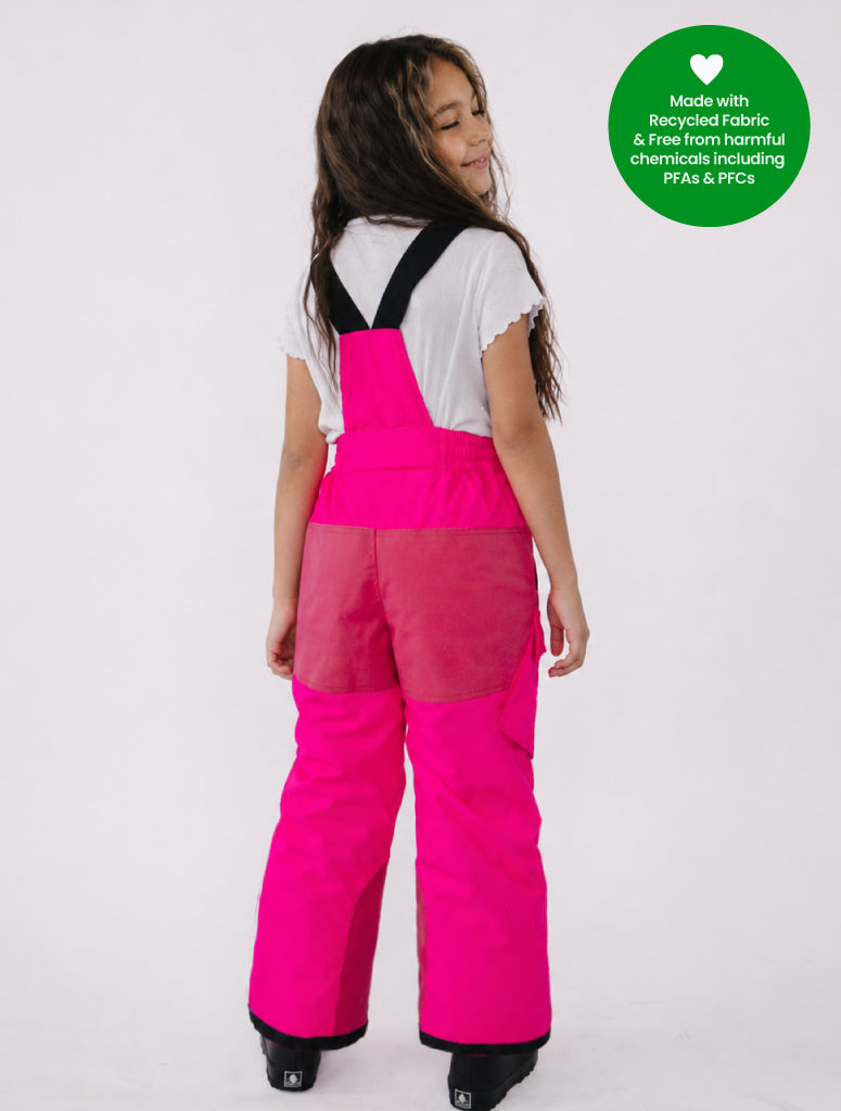Snowrider Convertible Ski Overalls - Neon Pink
