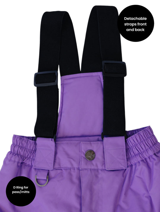 Snowrider Convertible Ski Overalls - Violet