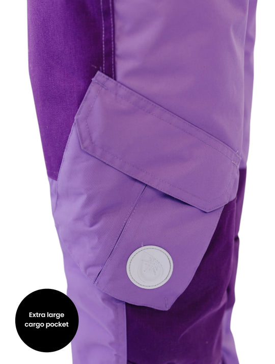 Snowrider Convertible Ski Overalls - Violet