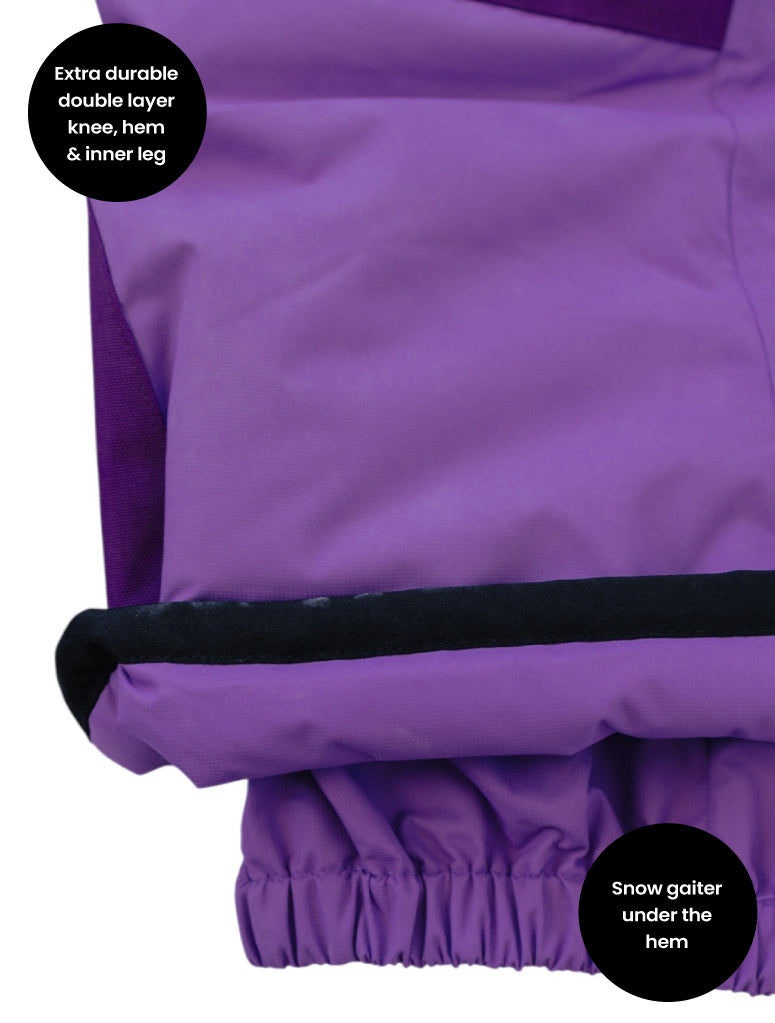 Snowrider Convertible Ski Overalls - Violet