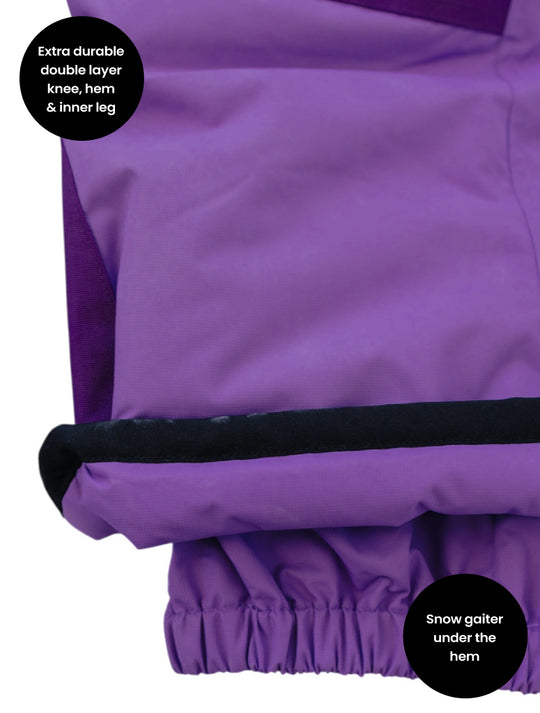 Snowrider Convertible Ski Overalls - Violet