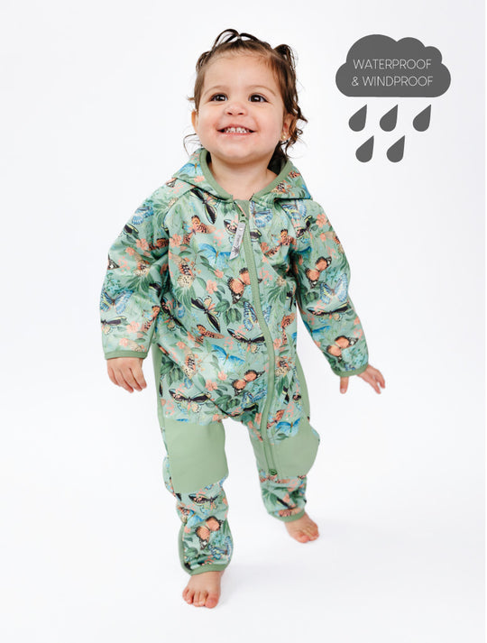 All-Weather Fleece Onesie - Butterfly