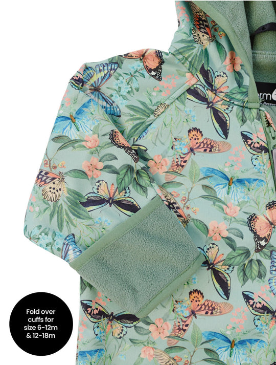 All-Weather Fleece Onesie - Butterfly