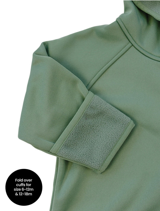 All-Weather Fleece Onesie - Forest Moss