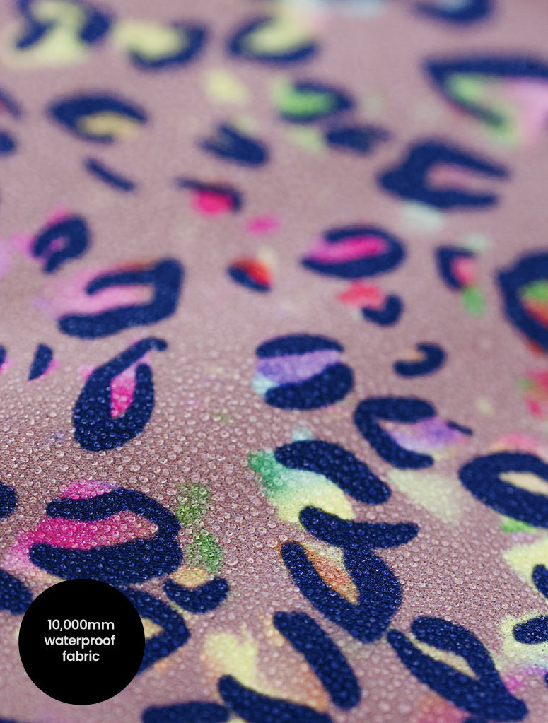 All-Weather Fleece Onesie - Rainbow Leopard