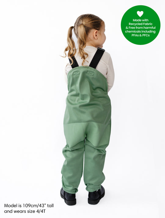 All-Weather Fleece Overalls - Forest Moss