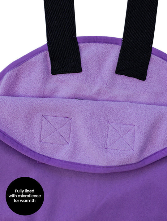 All-Weather Fleece Overalls - Violet