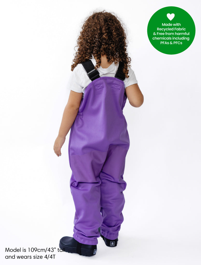 All-Weather Fleece Overalls - Violet