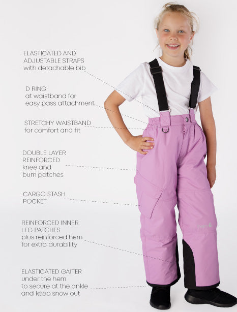 Snowrider Ski Overalls - Lilac | Waterproof Windproof Eco