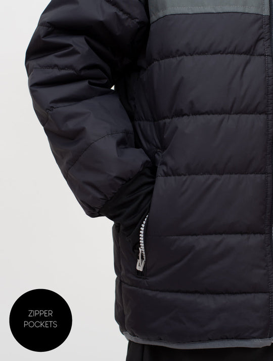 Hydracloud Puffer Jacket - Black Autobot | Waterproof Windproof Eco