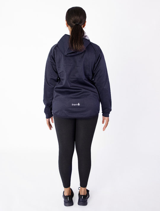 All-Weather Hoodie - Navy | Waterproof Windproof Eco - Ladies