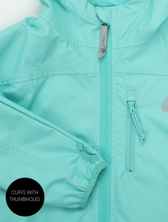 SplashMagic Rainshell - Aqua Sky | Waterproof Windproof Eco