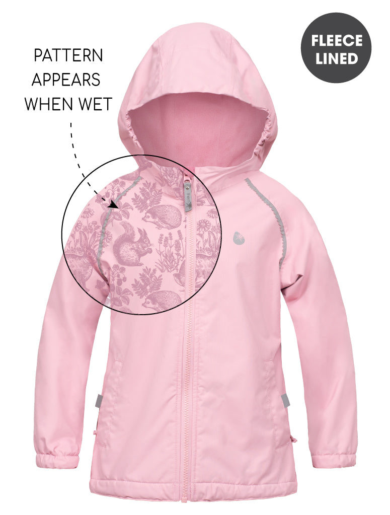 waterproof storm jacket ballet pink