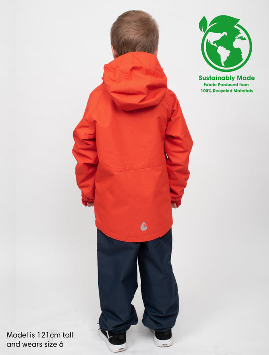 SplashMagic Storm Jacket - Flame | Waterproof Windproof Eco