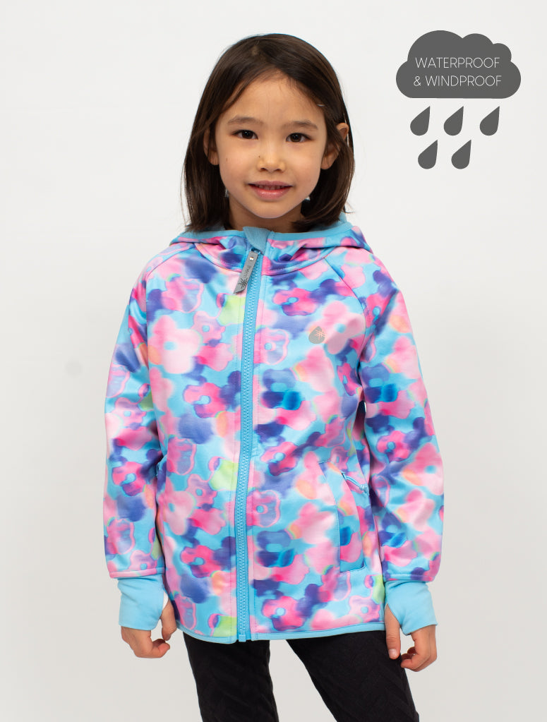 All-Weather Hoodie - Electric Floral | Waterproof Windproof Eco