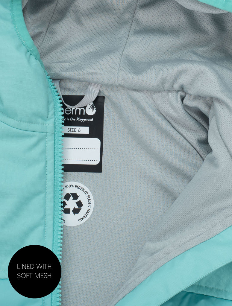 Hydracloud Puffer Jacket - Aqua Sky | Waterproof Windproof Eco