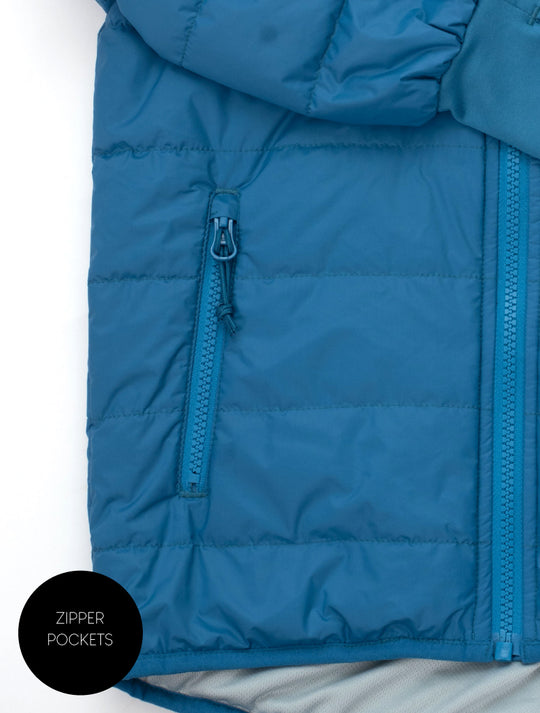 Hydracloud Puffer Jacket - Blue Ocean | Waterproof Windproof Eco