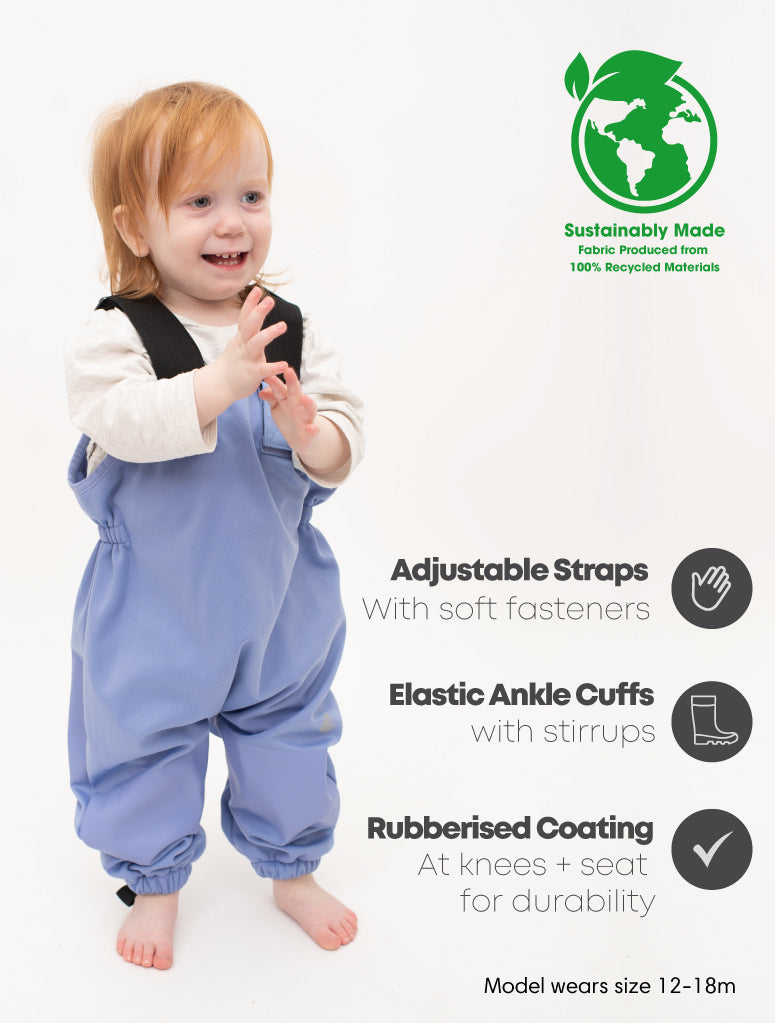 All-Weather Fleece Overalls - Iris | Waterproof Windproof Eco